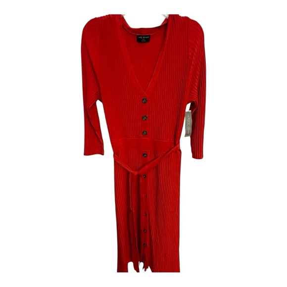 Lane Bryant Vibrant Red Knit Sweater Dress - Picture 2 of 6